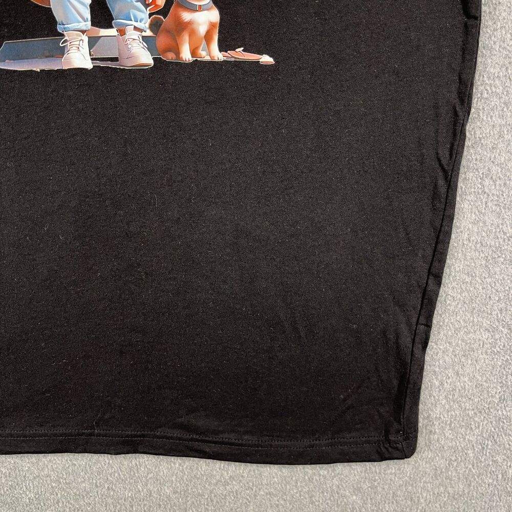 Cute cartoon Graphic T-Shirt Small‎ Black girl dog print design Tee - Picture 6 of 13